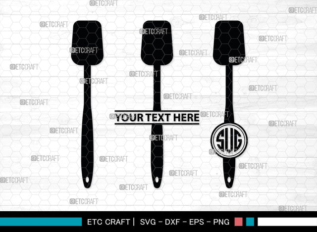 Bakery Monogram, Bakery Silhouette, Bakery SVG, Baking Svg, Rolling Pin Svg, Spoon Svg, SB00162 SVG ETC Craft 