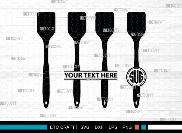 Bakery Monogram, Bakery Silhouette, Bakery SVG, Baking Svg, Rolling Pin Svg, Spoon Svg, SB00162 SVG ETC Craft 