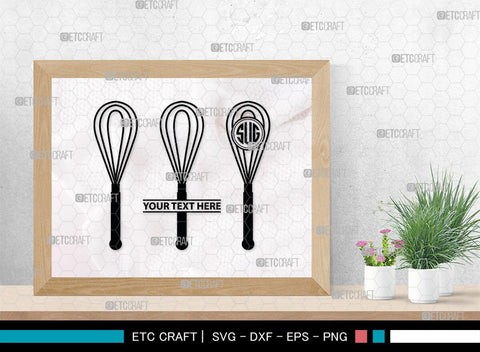 Bakery Monogram, Bakery Silhouette, Bakery SVG, Baking Svg, Rolling Pin Svg, Spoon Svg, SB00162 SVG ETC Craft 