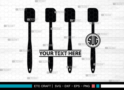Bakery Monogram, Bakery Silhouette, Bakery SVG, Baking Svg, Rolling Pin Svg, Spoon Svg, SB00162 SVG ETC Craft 
