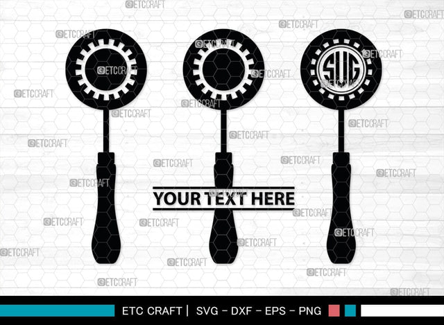 Bakery Monogram, Bakery Silhouette, Bakery SVG, Baking Svg, Rolling Pin Svg, Spoon Svg, SB00162 SVG ETC Craft 