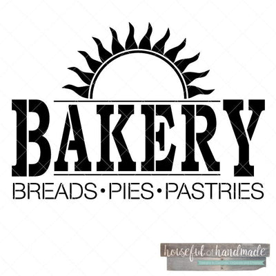 Bakery Stencil Houseful of Handmade 