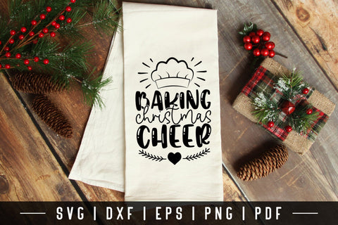 Baking Christmas Cheer, Christmas Kitchen Towels SVG SVG CraftLabSVG 