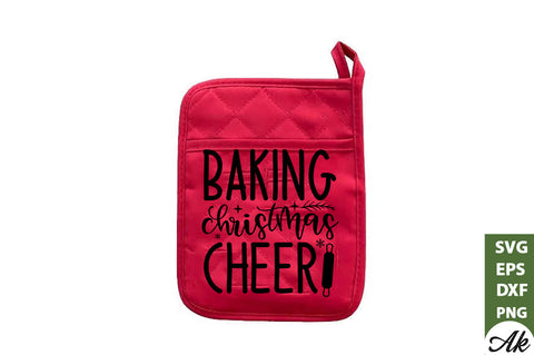 Baking Christmas cheer Pot Holder SVG SVG akazaddesign 