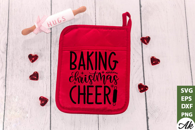 Baking Christmas cheer Pot Holder SVG SVG akazaddesign 