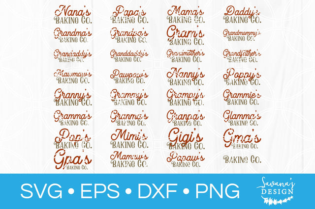 Baking Co SVG Bundle SVG SavanasDesign 