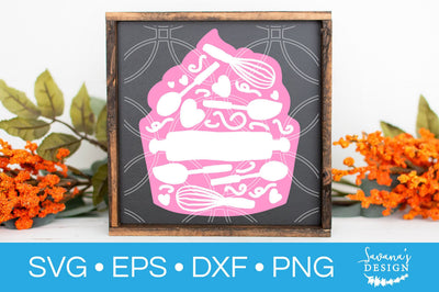 Baking Cupcake SVG SVG SavanasDesign 