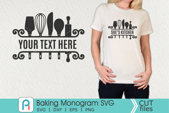 Baking Monogram Svg, Baking Svg, Baking Clip Art SVG Pinoyart Kreatib 