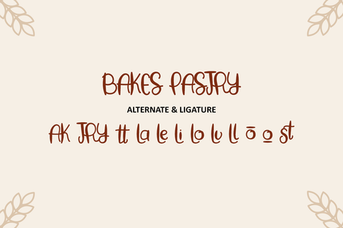 Baking Pastry - Handwritten Font Font Illushvara Design 