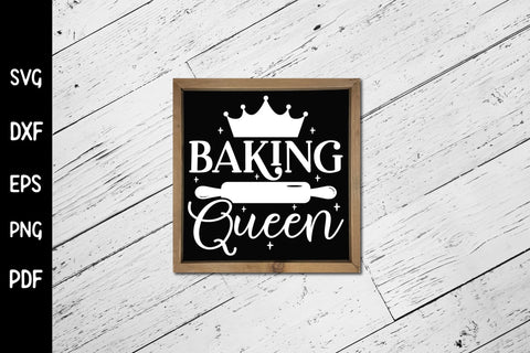 Baking Queen | Funny Kitchen Sign SVG SVG CraftLabSVG 
