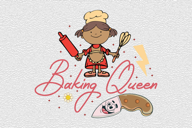 Baking Queen Retro Sublimation SVG designartist 