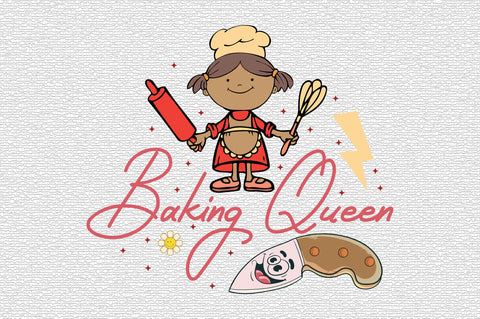 Baking Queen Retro Sublimation SVG designartist 