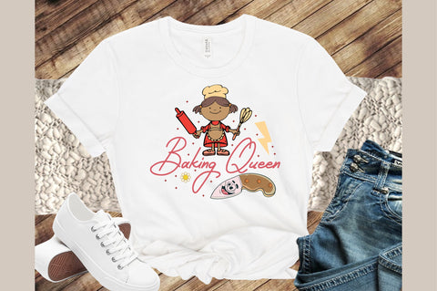 Baking Queen Retro Sublimation SVG designartist 