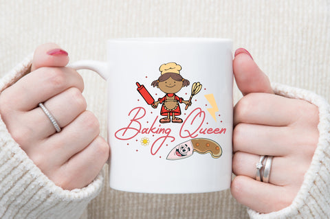 Baking Queen Retro Sublimation SVG designartist 