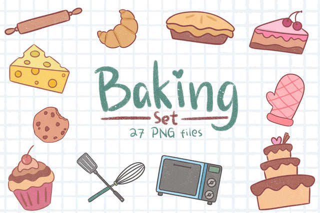 Baking set Clipart Sublimation Aisyah 