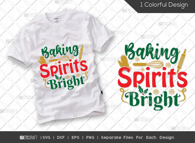 Baking Spirits Bright SVG Cut File | Christmas Baking Squad Svg | Christmas Cookies Svg | Baking Team Svg | Merry Christmas Svg | Family Christmas Svg | T-shirt Design SVG ETC Craft 