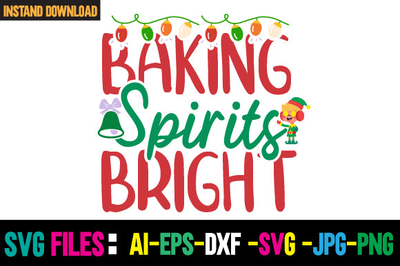 Baking Spirits Bright SVG Cut File SVG Newmockups 