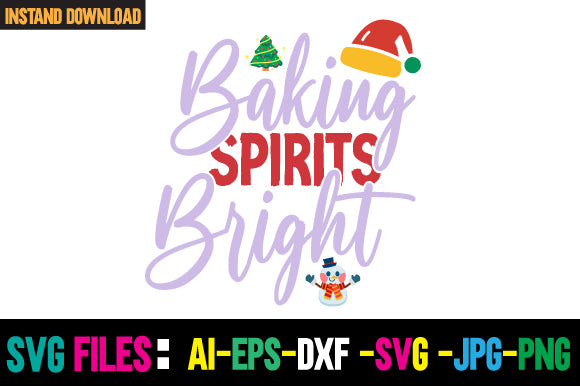 Baking Spirits Bright SVG Cut File SVG Newmockups 
