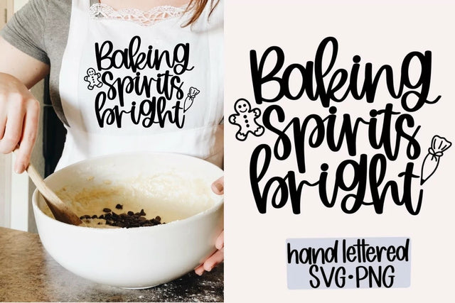 Baking spirits bright SVG, Hand Lettered SVG SVG AnitaAlyiaLettering 