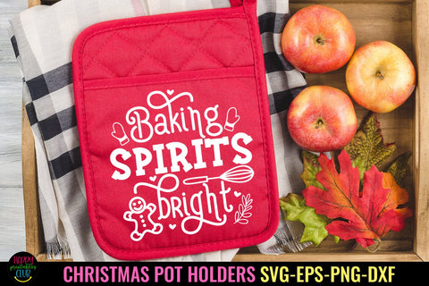 Baking Spirits Bright SVG I Christmas Pot Holders SVG SVG Happy Printables Club 