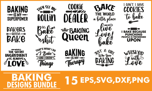Baking SVG Designs Bundle SVG PatternFeed8 