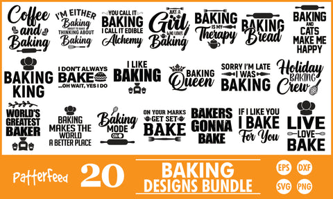 Baking SVG Designs Bundle SVG PatternFeed8 