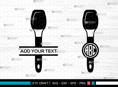 Baking Tools Monogram SVG, Circle Monogram Svg, Baking Utensils Svg, Spoon Rolling Pin Whisk Svg, Kitchen Tools Svg, Chefs Tools Svg, Baking Tools SVG ETC Craft 