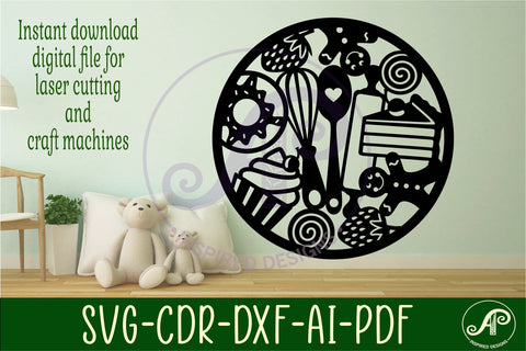 Baking wall sign, SVG file. vector file SVG APInspireddesigns 