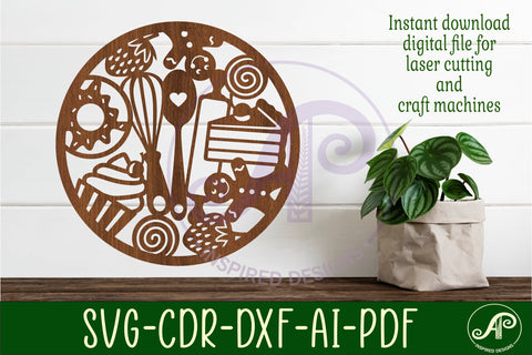 Baking wall sign, SVG file. vector file SVG APInspireddesigns 