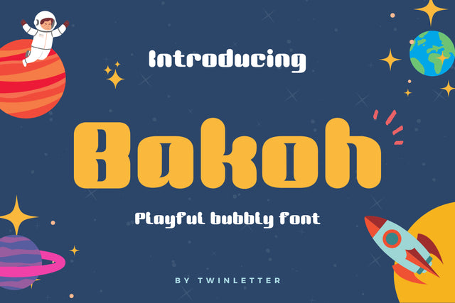 Bakoh Font twinletter 