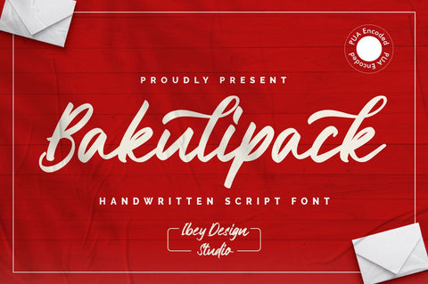 Bakulipack - Handwritten Script Font Font Ibey Design 