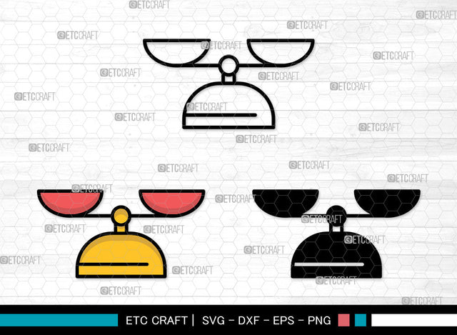 Balance Scale Icons Color, Balance Scale Svg, Scales Svg, Balance Scales, Balance Weight scale, Balance Scale Bundle, Icon Bundle, Svg Cut File, Dxf, Eps, Png, SVG ETC Craft 