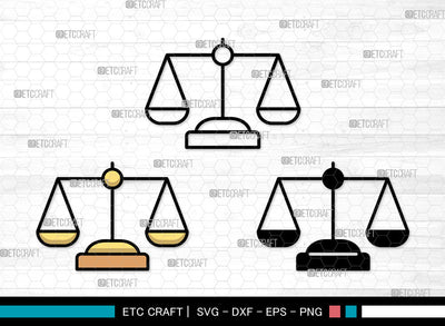 Balance Scale Icons Color, Balance Scale Svg, Scales Svg, Balance Scales, Balance Weight scale, Balance Scale Bundle, Icon Bundle, Svg Cut File, Dxf, Eps, Png, SVG ETC Craft 