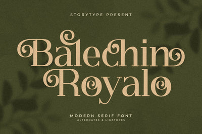 Balechin Royalo Typeface Font Storytype Studio 