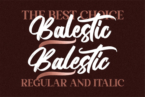 Balestic Font Letterena Studios 