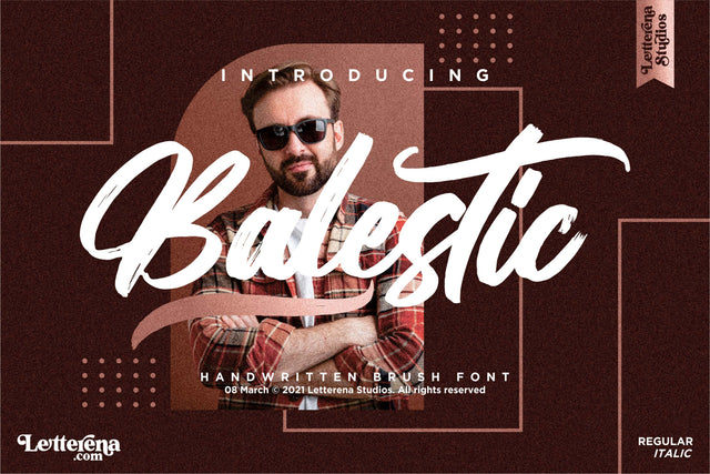 Balestic Font Letterena Studios 