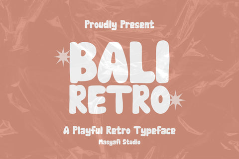 Bali Retro - Bold Handwritten Font Masyafi Studio 