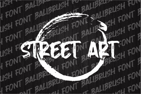 Balibrush - Rough Brush Font Font Motokiwo 