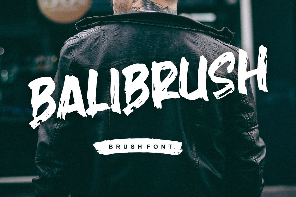 Balibrush - Rough Brush Font - So Fontsy
