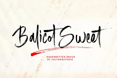 Balicot Sweet Font Sulthan studio 