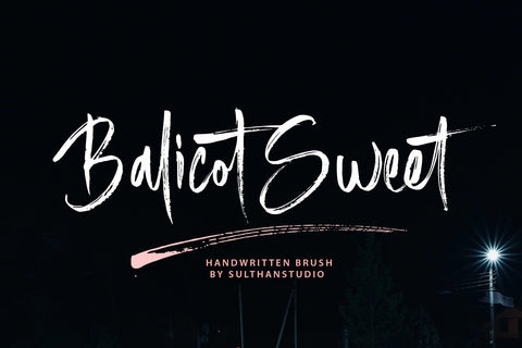 Balicot Sweet Font Sulthan studio 