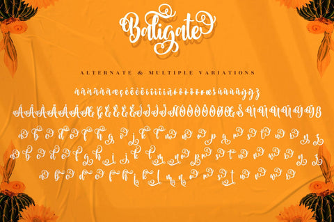 Baligate - Swash Font Font Ibey Design 