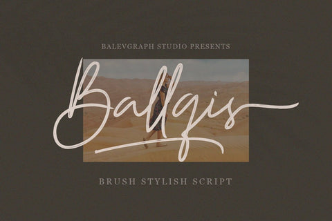 BalIqis Script Font Font Balevgraph Studio 