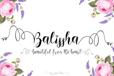 Balissha Font Prasetya Letter 