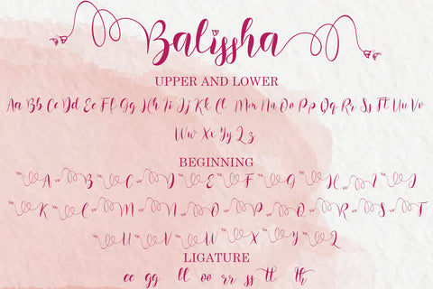 Balissha Font Prasetya Letter 