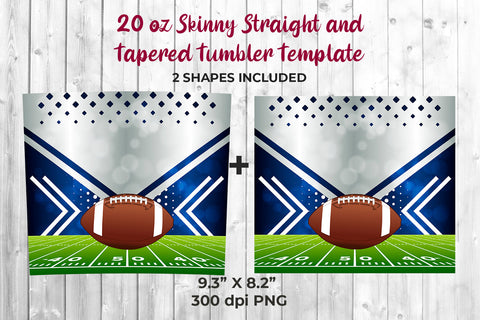 Ball American Football 20 oz Skinny Tumbler Wrap Sublimation Design Sublimation Sublimatiz Designs 