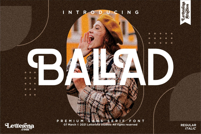 BALLAD Font Letterena Studios 
