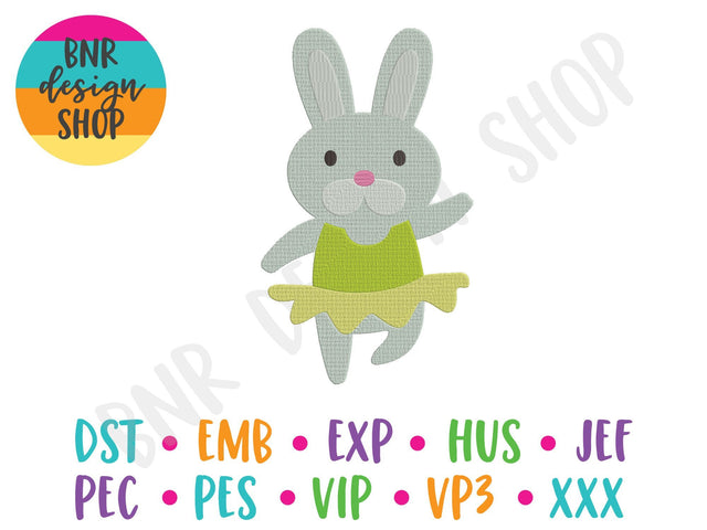 Ballerina Bunny Machine Embroidery Design Embroidery/Applique DESIGNS BNRDesignShop 