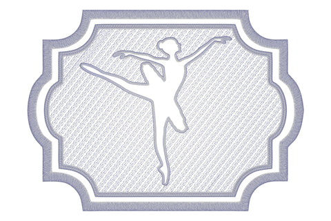 Ballerina embossed machine embroidery digital download Embroidery/Applique DESIGNS embroidery-workshop 