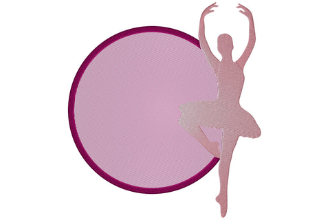Ballerina embroidery monogram frame Embroidery/Applique DESIGNS embroidery-workshop 